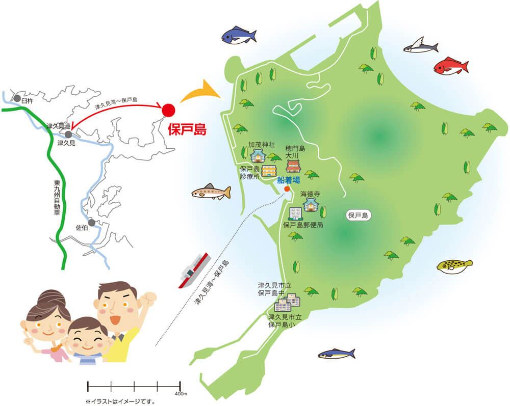 保戸島の地図