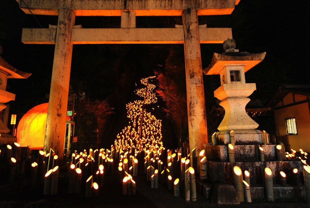 広瀬神社の竹楽